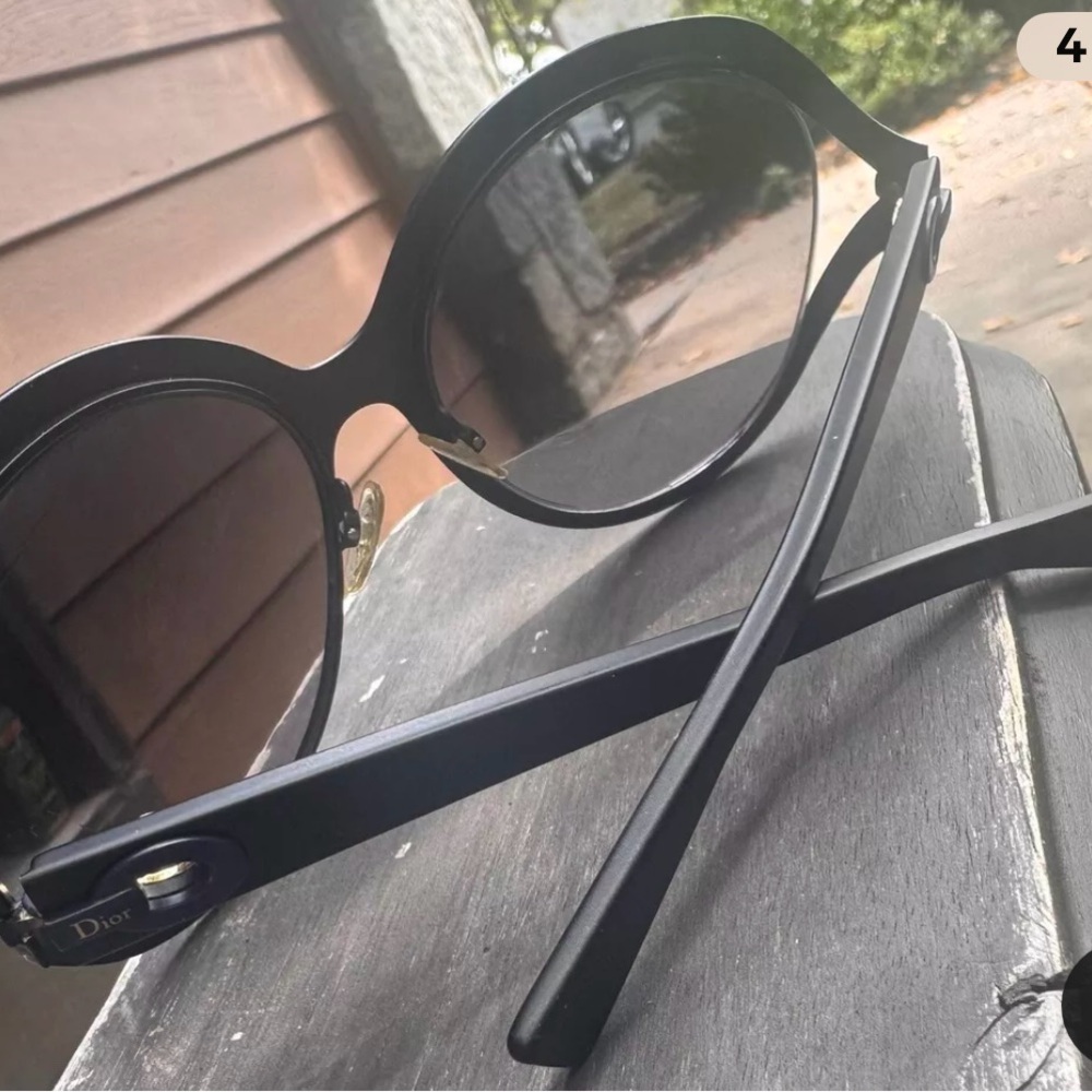 NEW CHRISTIAN DIOR ELLE 1/S 6MT-HD BLACK/GRAY SUNGLASSES AUTHENTIC - Picture 3 of 3